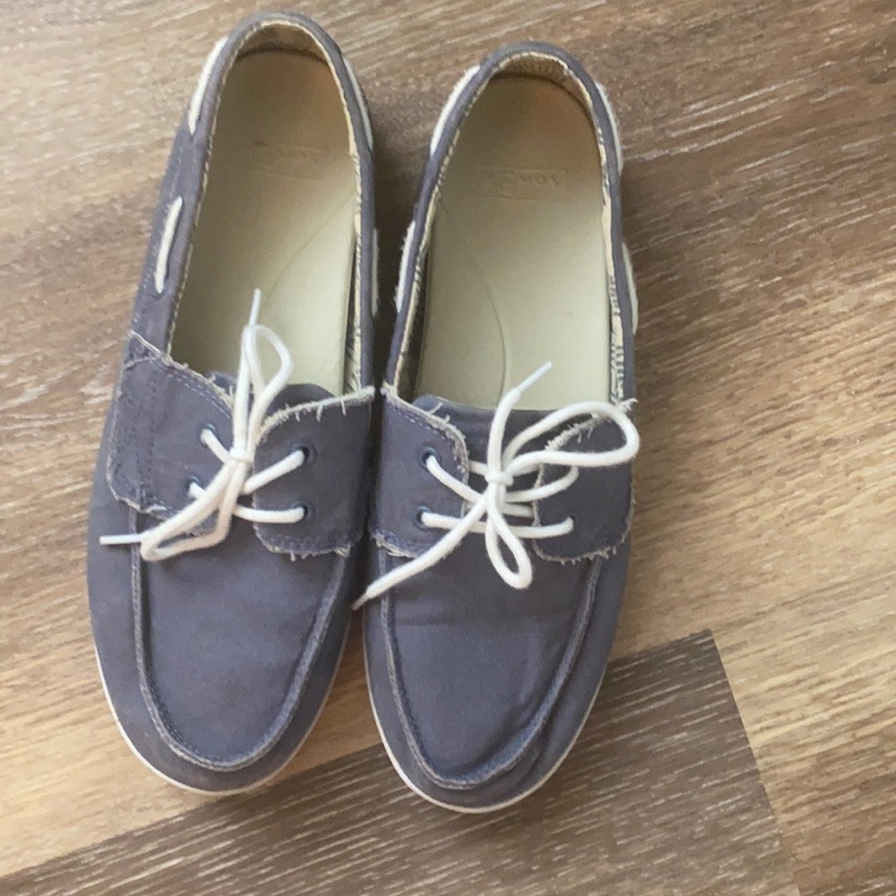 Sanuk Faded Denim Boat Shoes